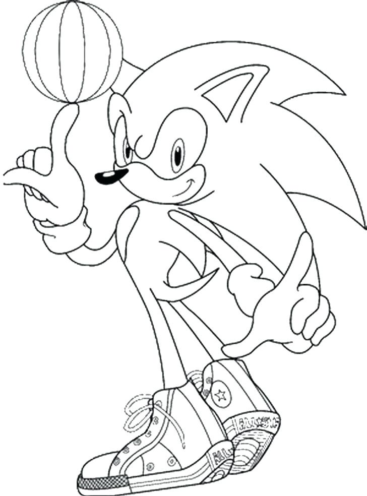 Sonic Playing Basketball