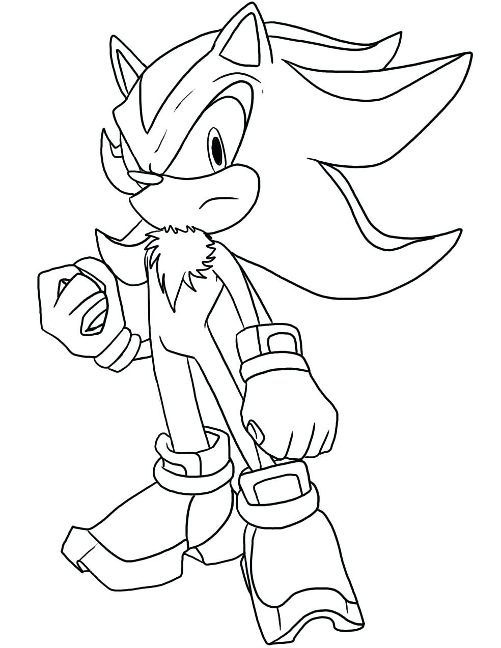 Shadow The Hedgehog Coloring Game Shadow The Hedgehog