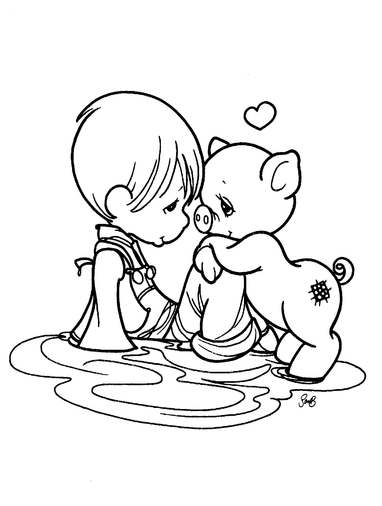 Little Boy And Little Pig