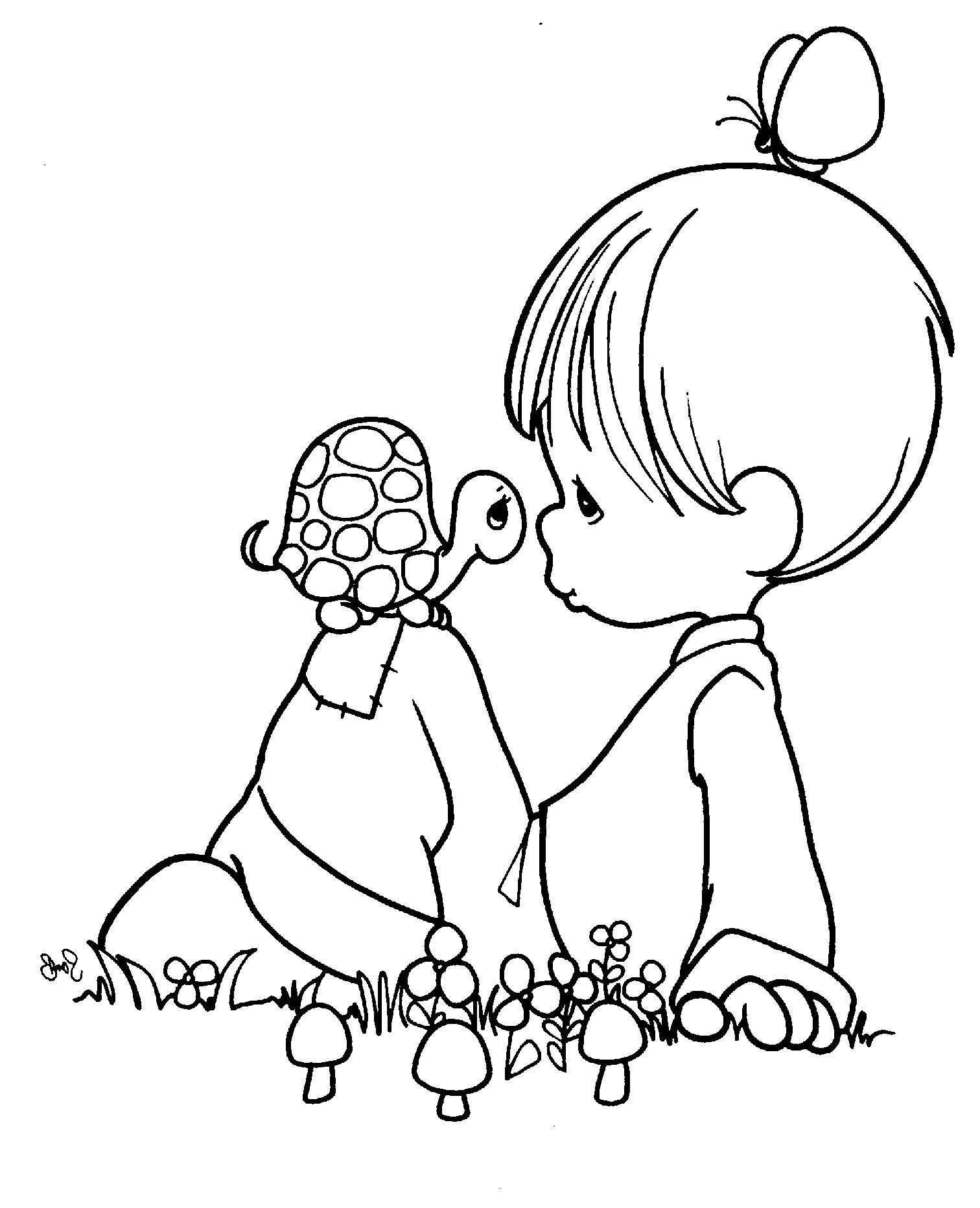 Little Boy And Little Turtle