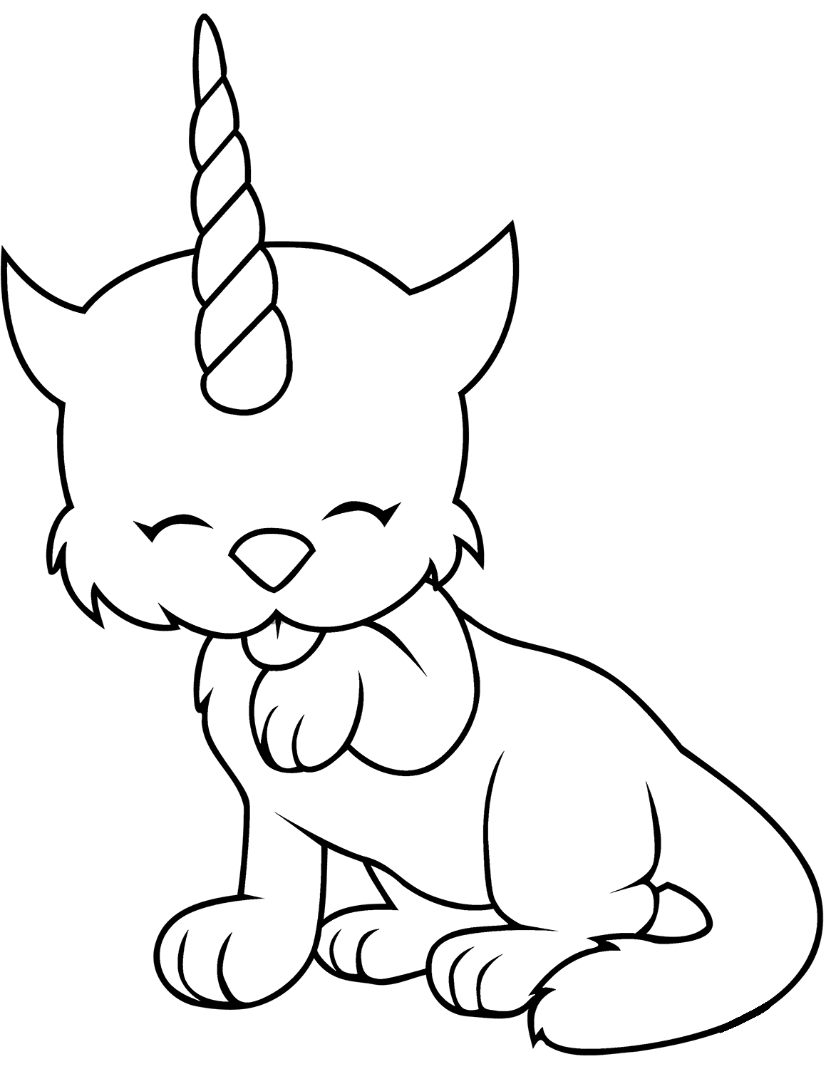 Caticorn Coloring Game Caticorn