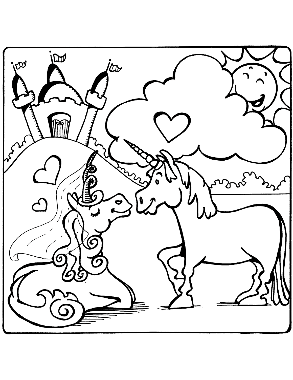 Unicorns In Love Coloring Game Unicorns In Love