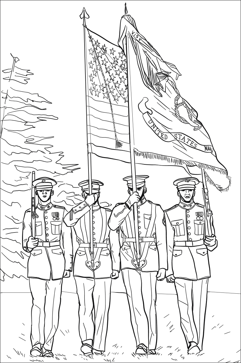 Color Guard Coloring Game Color Guard