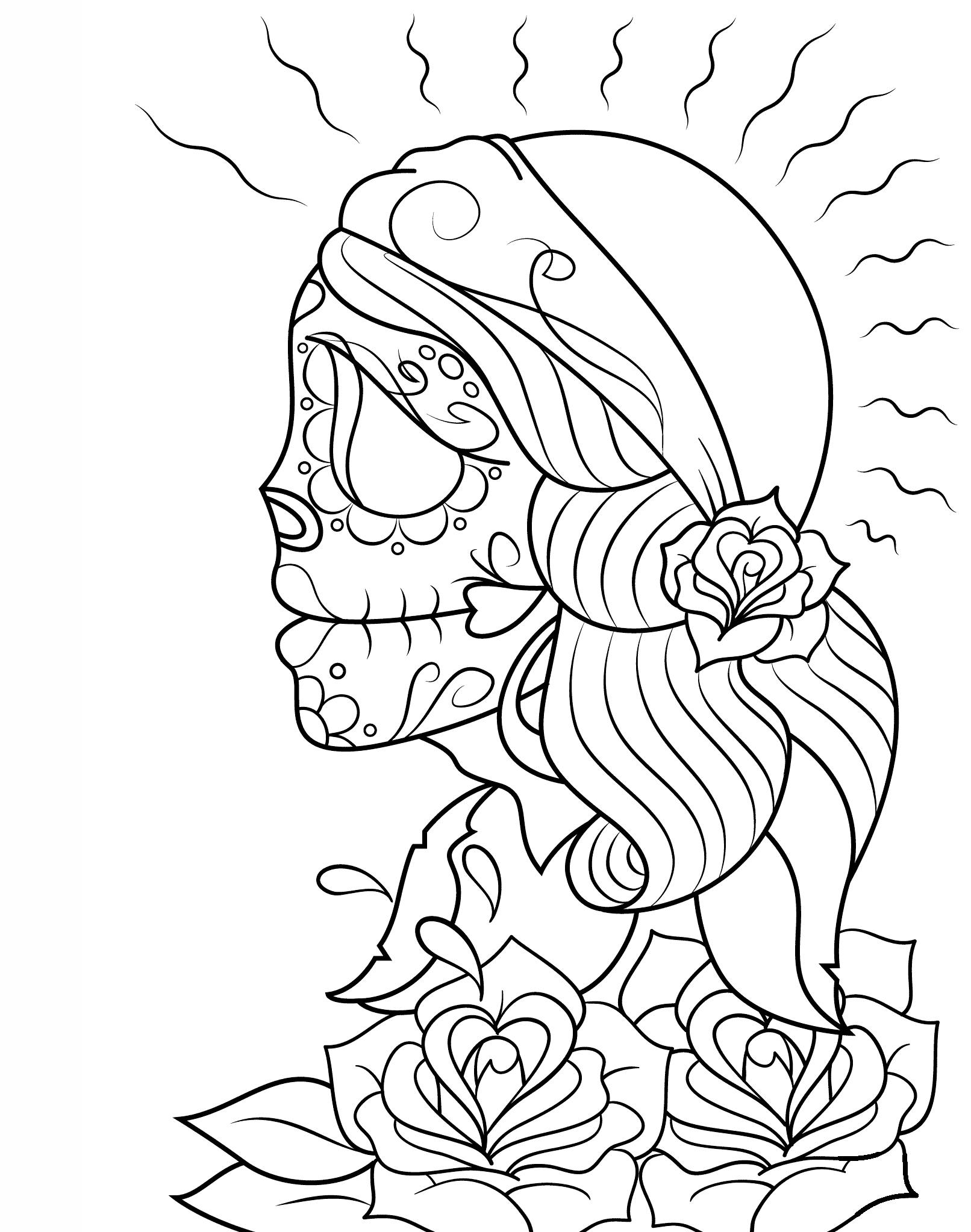Day Of The Dead Girl Skull