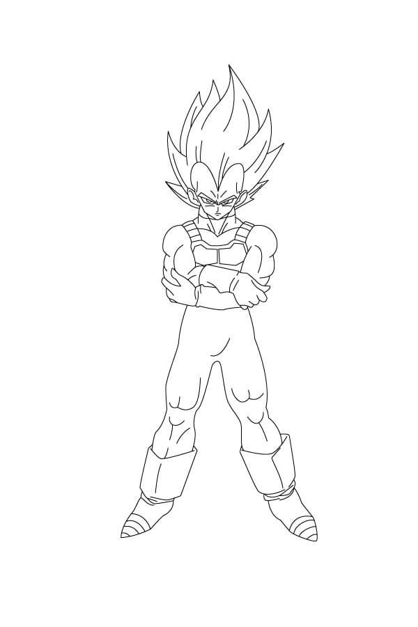 Vegeta Is Angry Coloring Game Vegeta Is Angry
