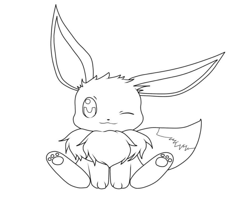 Cute Eevee Sitting