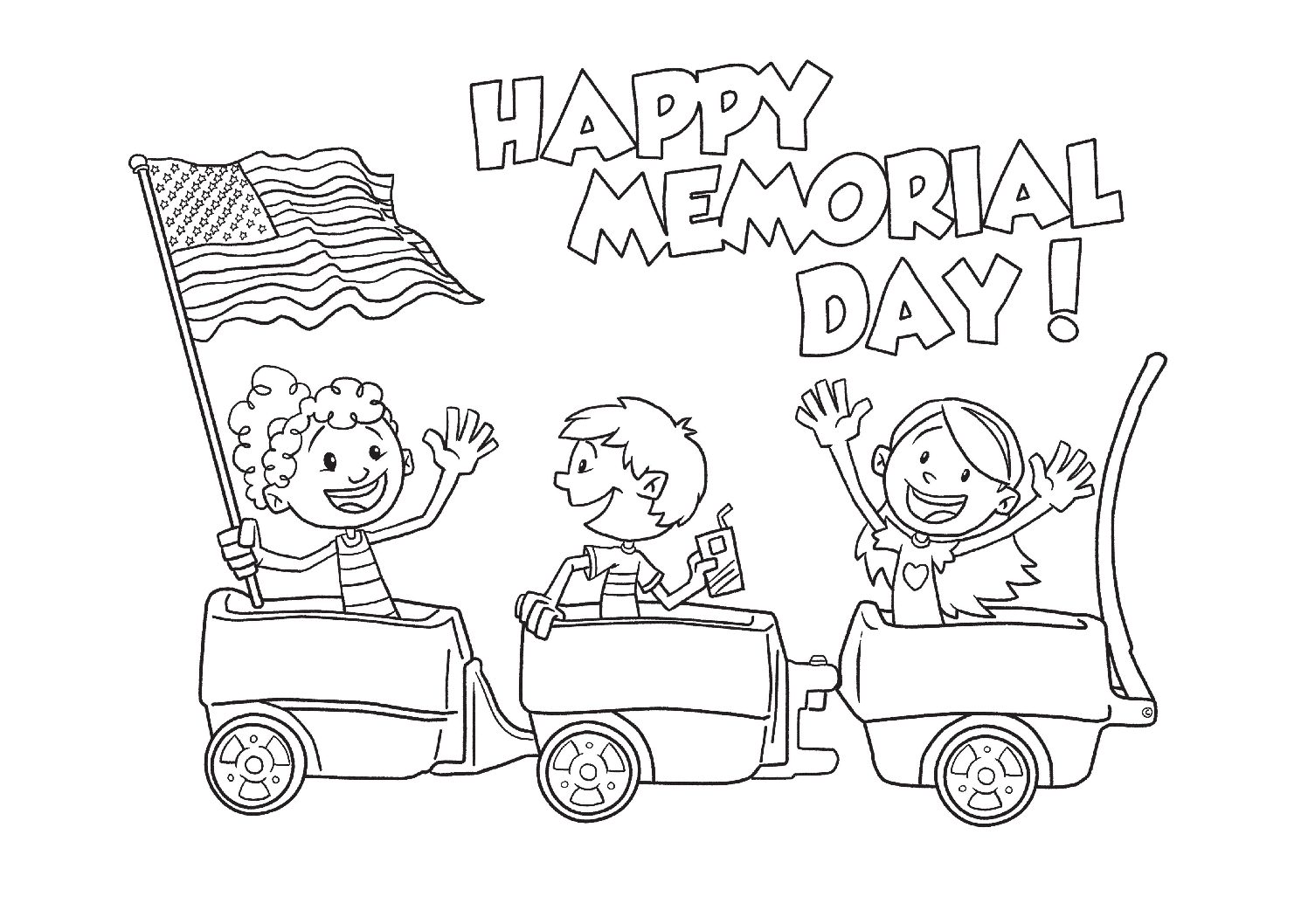 Happy Memorial Day Coloring Game Happy Memorial Day