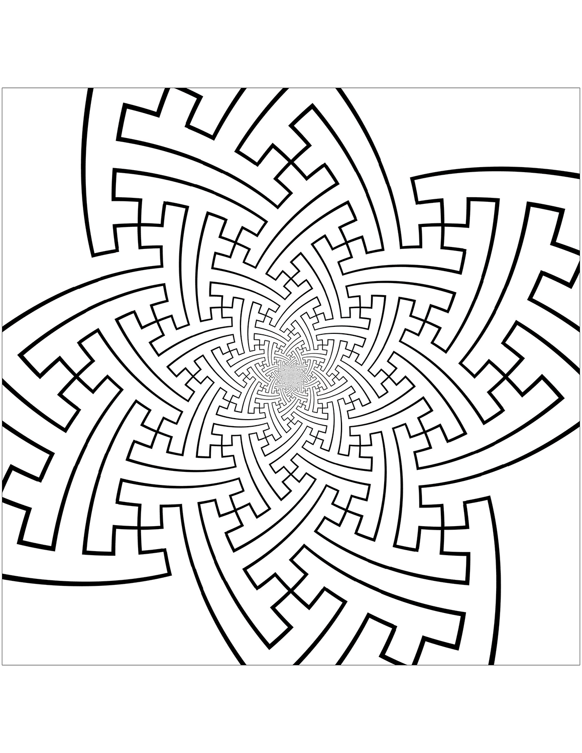 Sayagata Tiling Pattern