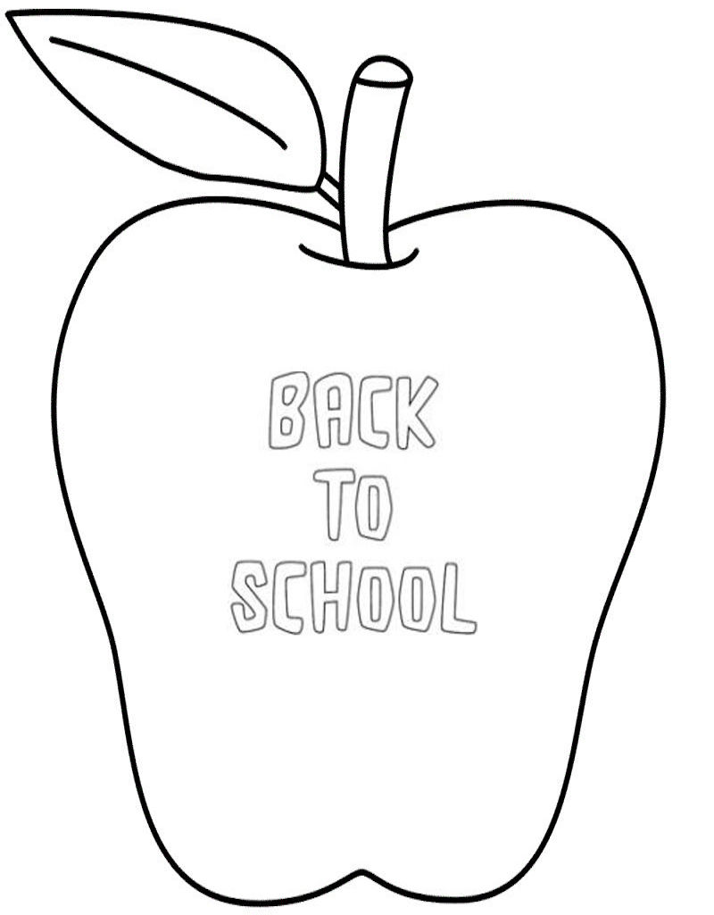 Back To School Apple Coloring Game Back To School Apple