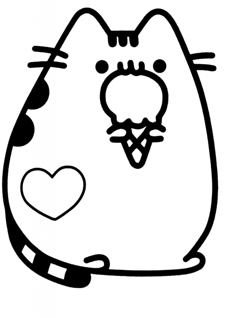 Pusheen Eating Ice Cream