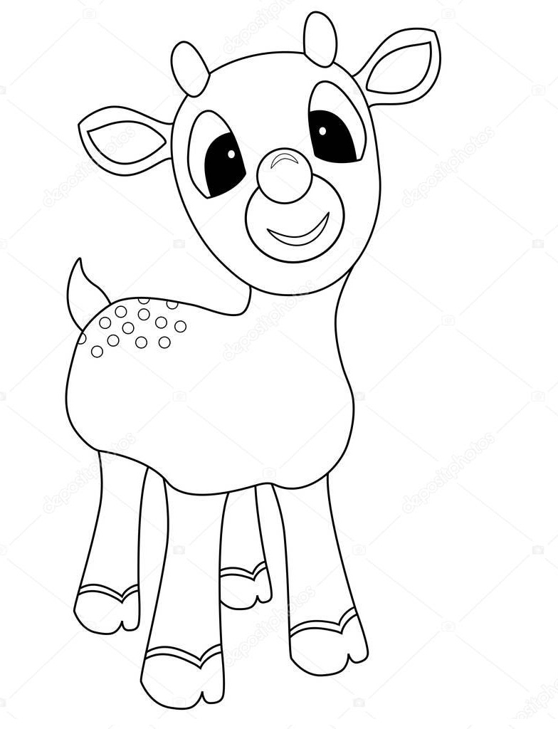 Lovely Rudolph Coloring Game Lovely Rudolph