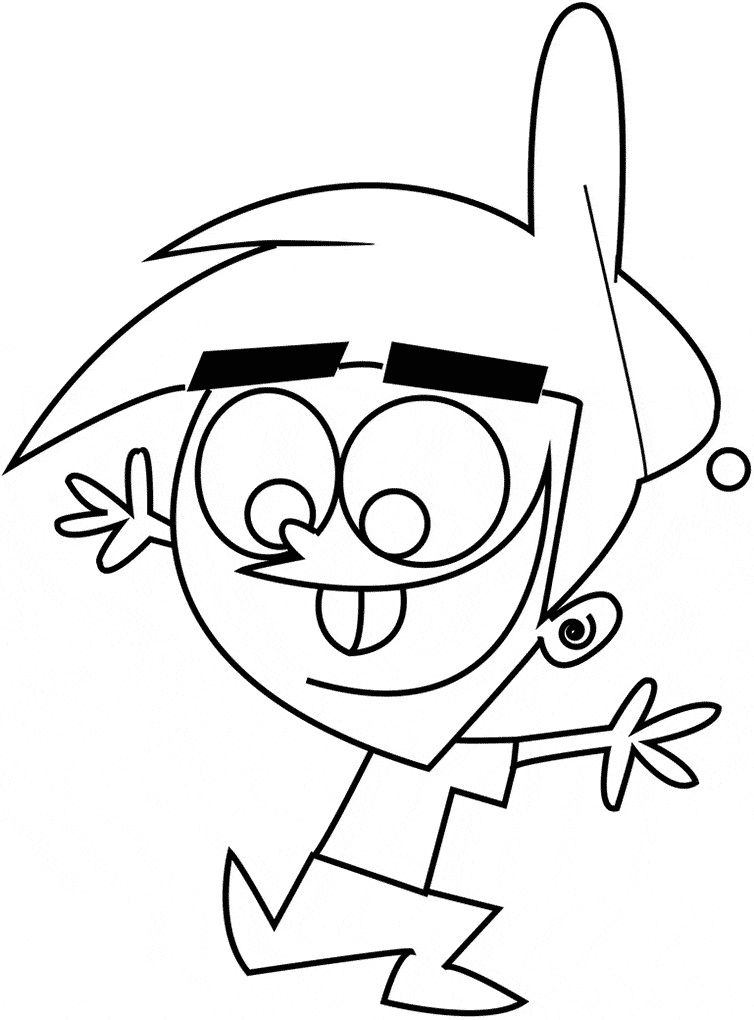Timmy Turner Running Coloring - Play Free Coloring Game Online