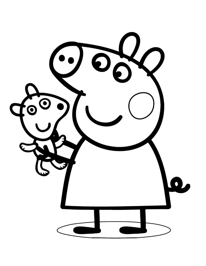 Peppa Pig Playing Toy Coloring Game Peppa Pig Playing Toy