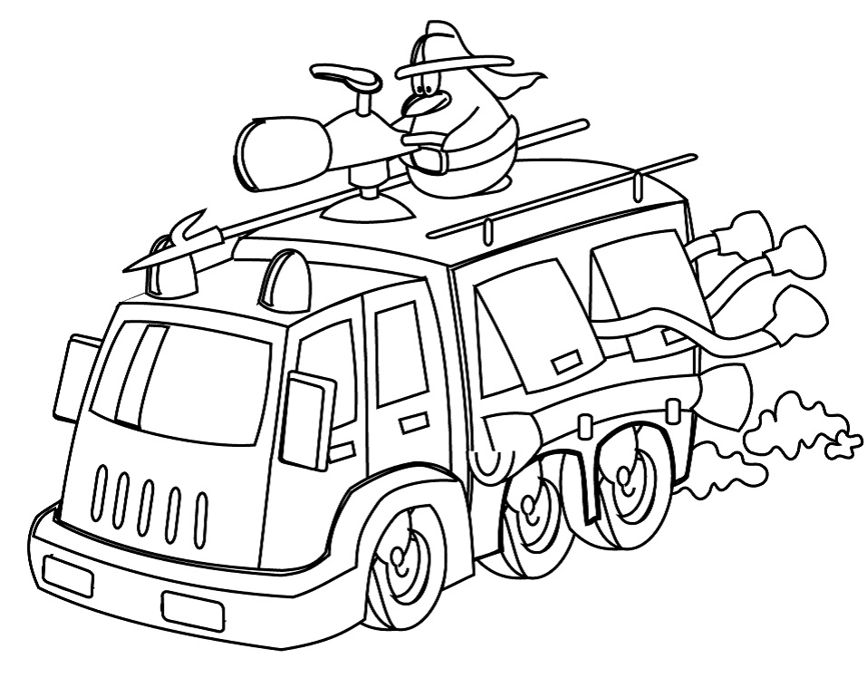 Cartoon Fire Truck