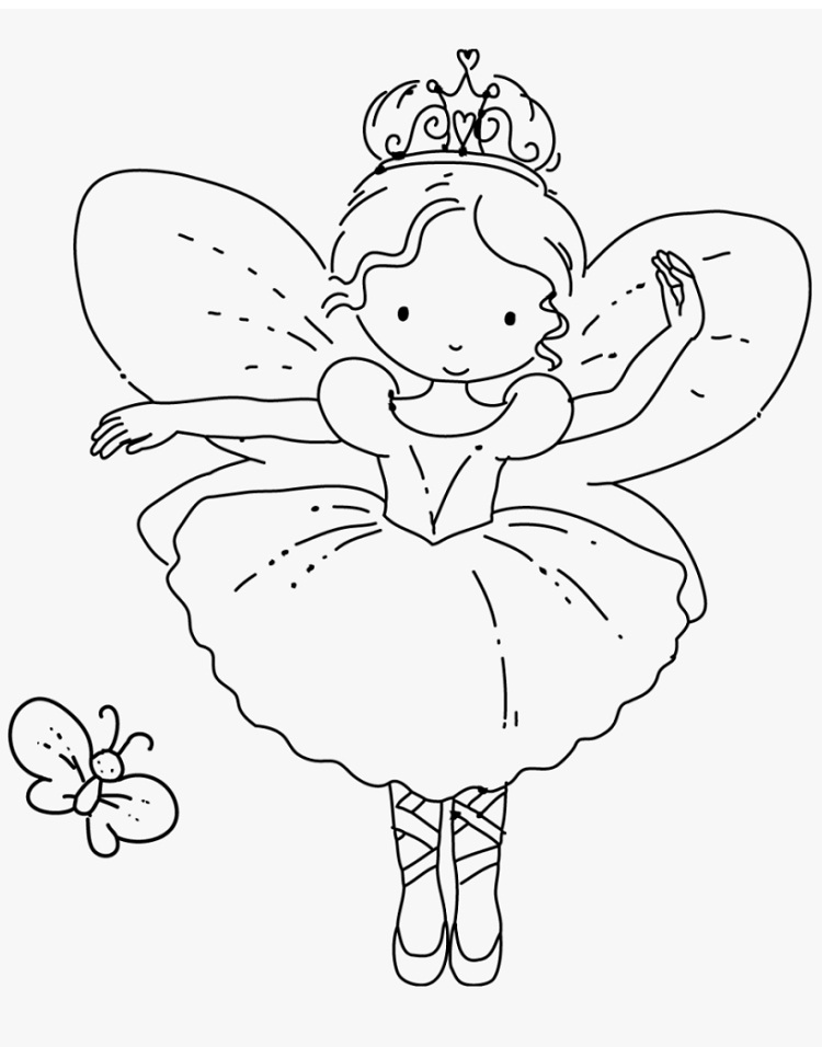 Little Fairy and Butterfly Coloring Game Little Fairy and Butterfly