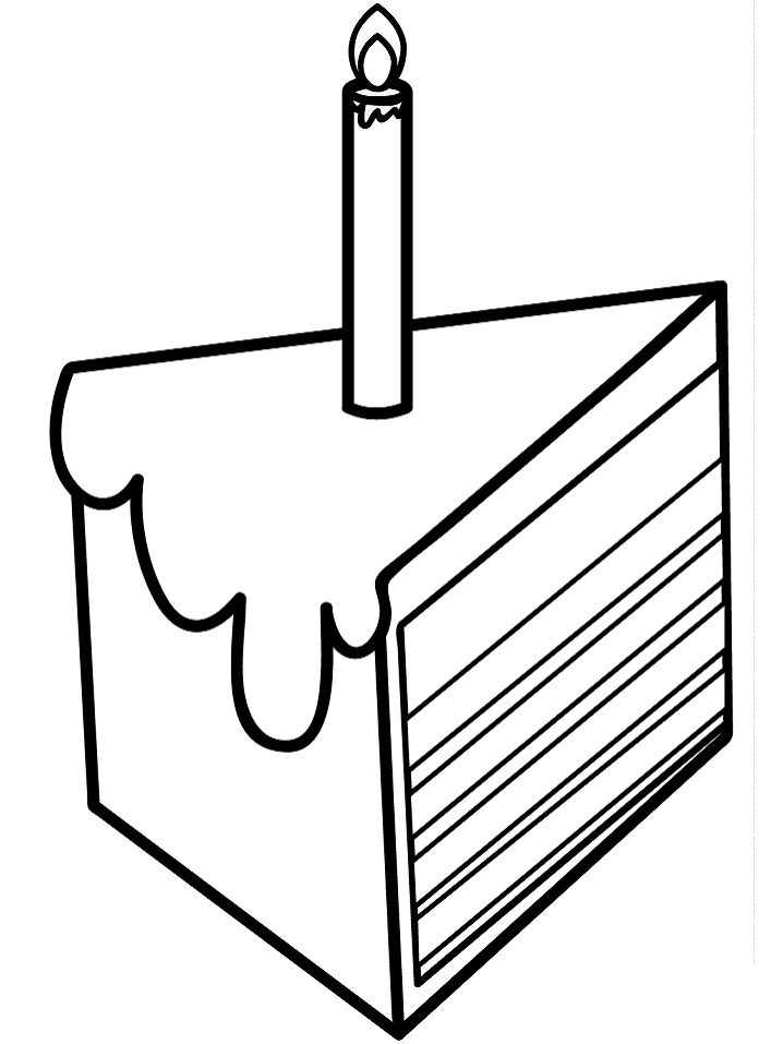 Piece of Cake with Candle