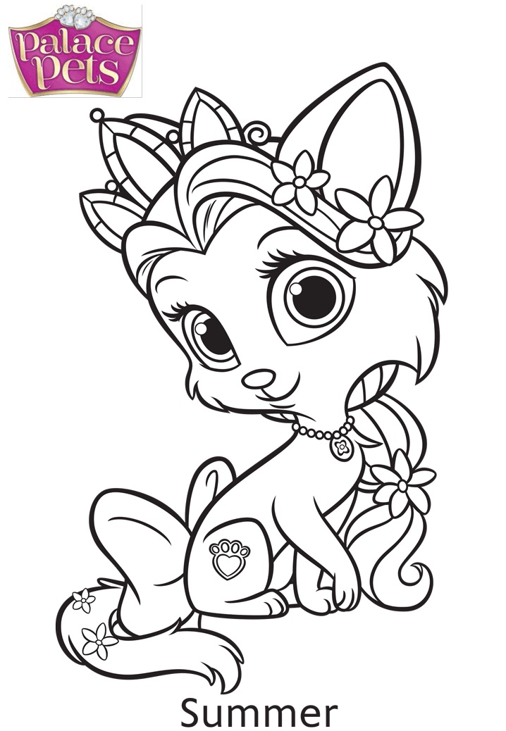 Palace Pets Summer Coloring Game Palace Pets Summer