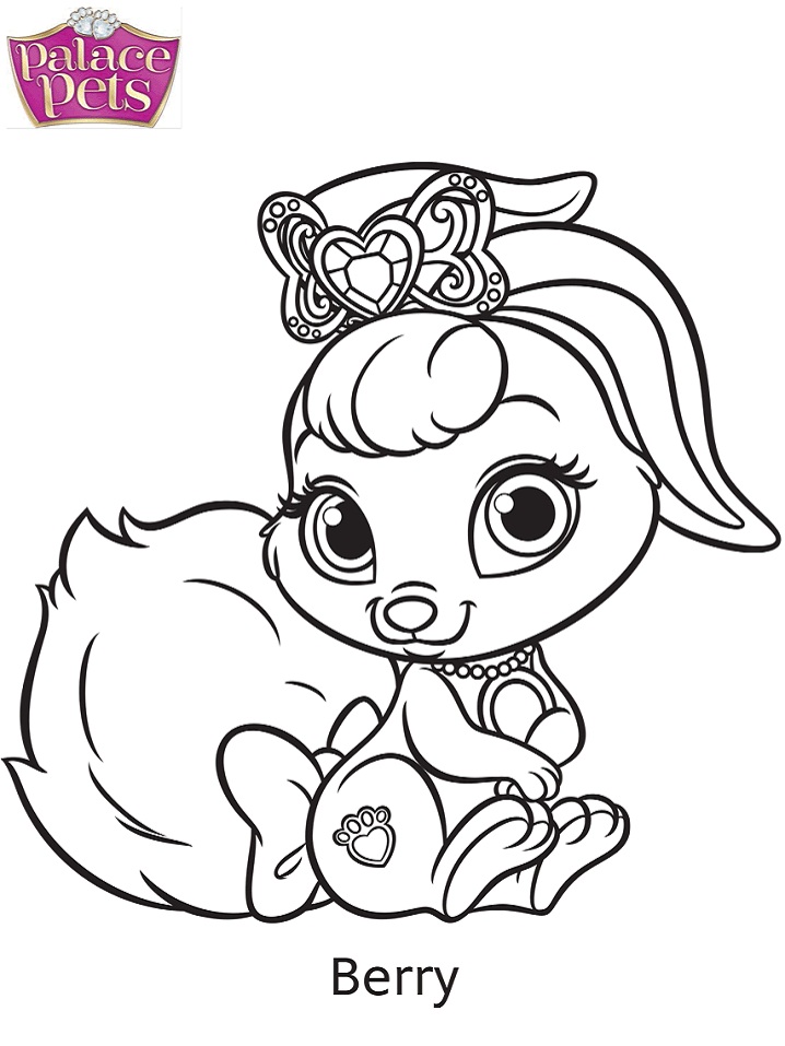 Palace Pets Berry Coloring Game Palace Pets Berry