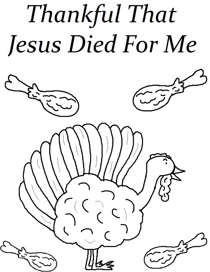 Thankful That Jesus Died for Me Coloring Game Thankful That Jesus Died for Me