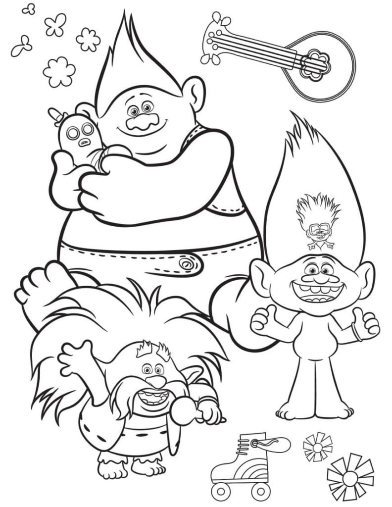 Trolls World Tour Coloring Games - ColoringGames.Net