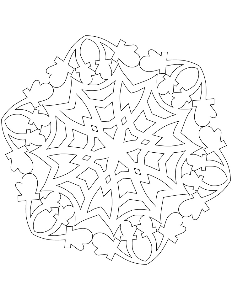 Snowflake with Mittens