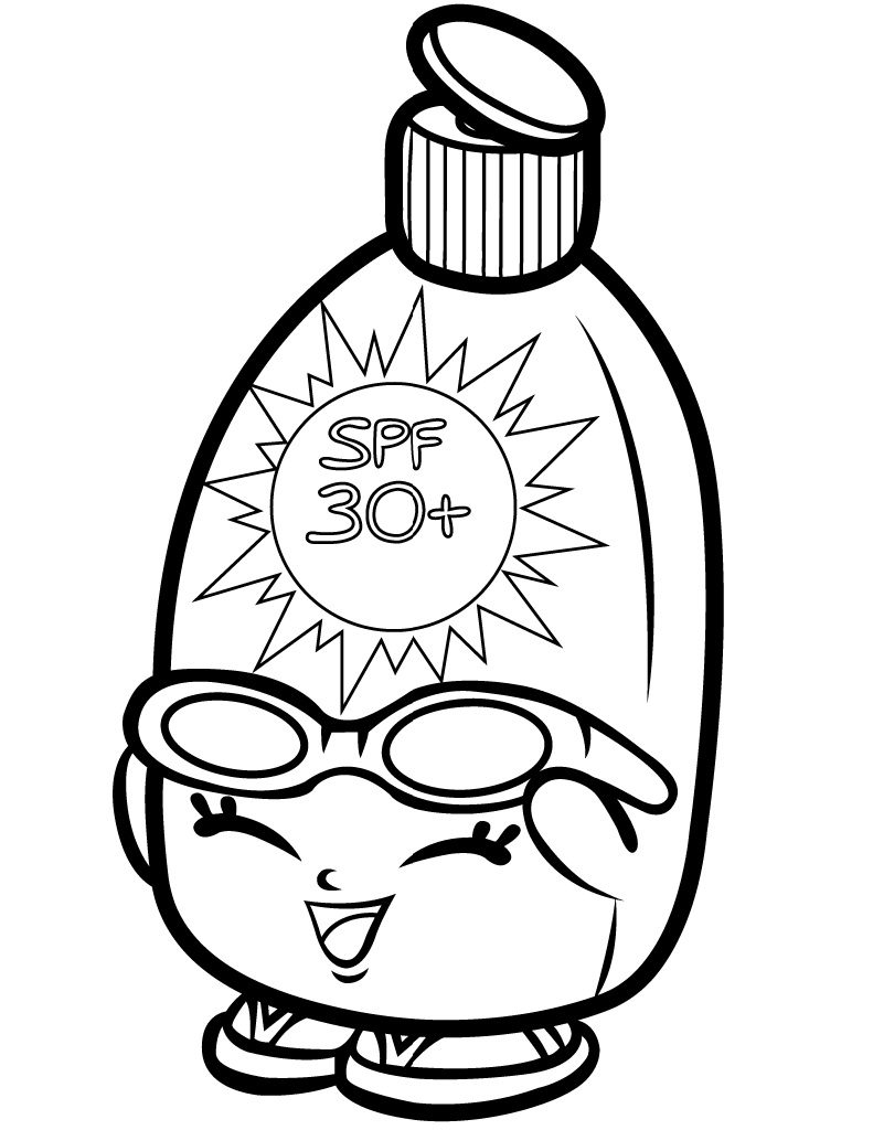 Sunny Screen Shopkin Coloring Game Sunny Screen Shopkin