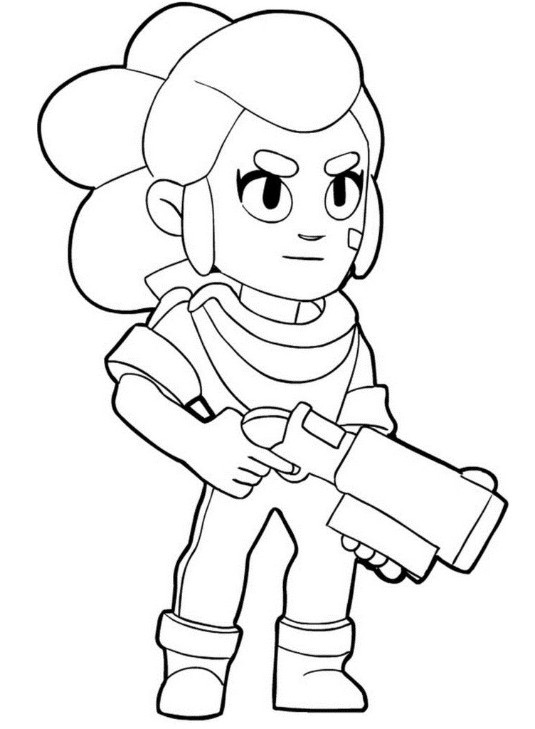 Brawl Stars Shelly Coloring Game Brawl Stars Shelly