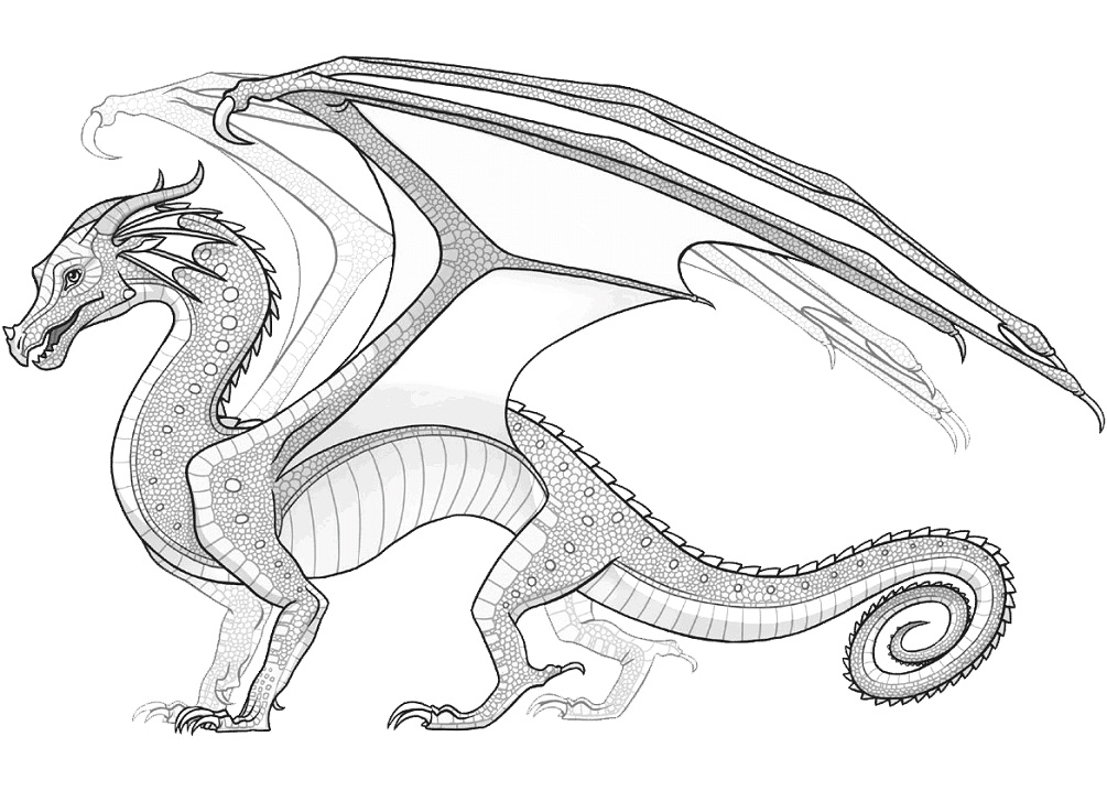 Rainwing Dragon Coloring Game Rainwing Dragon