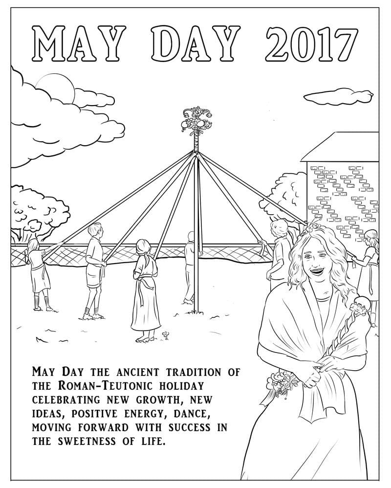 2017 May Day Coloring Game 2017 May Day