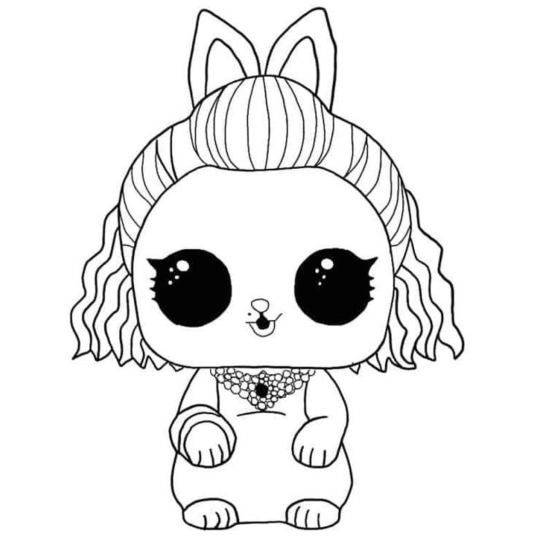 Crystal Bunny Lol Pets Coloring - Play Free Coloring Game Online