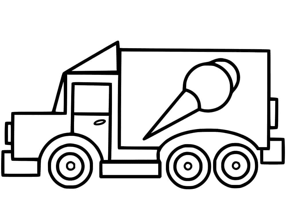 A Basic Ice Cream Truck Coloring Game A Basic Ice Cream Truck