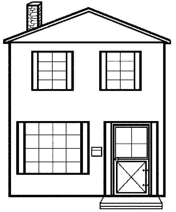 A Big House Coloring Game A Big House
