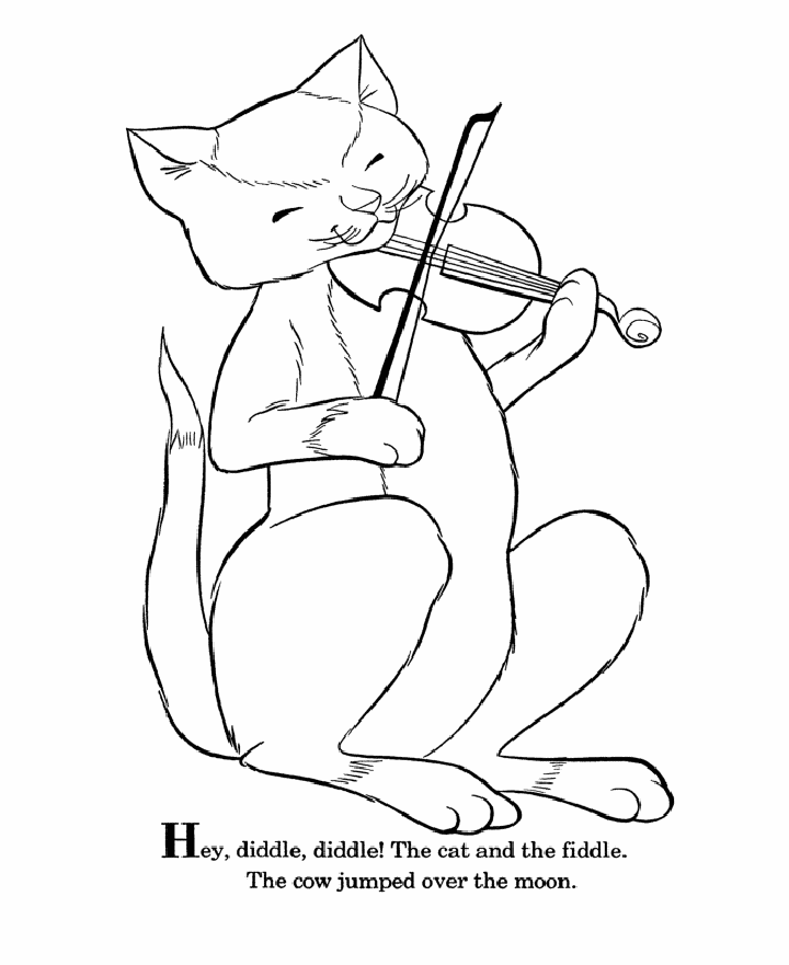 A Cat Playing Violin  Nursery Rhymes