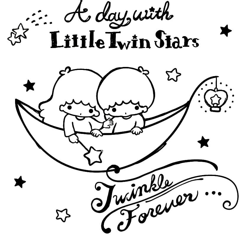 Little Twin Stars Coloring Games - ColoringGames.Net