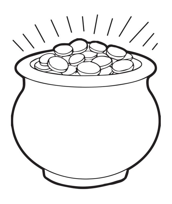 A Pot of Gold Coloring Game A Pot of Gold