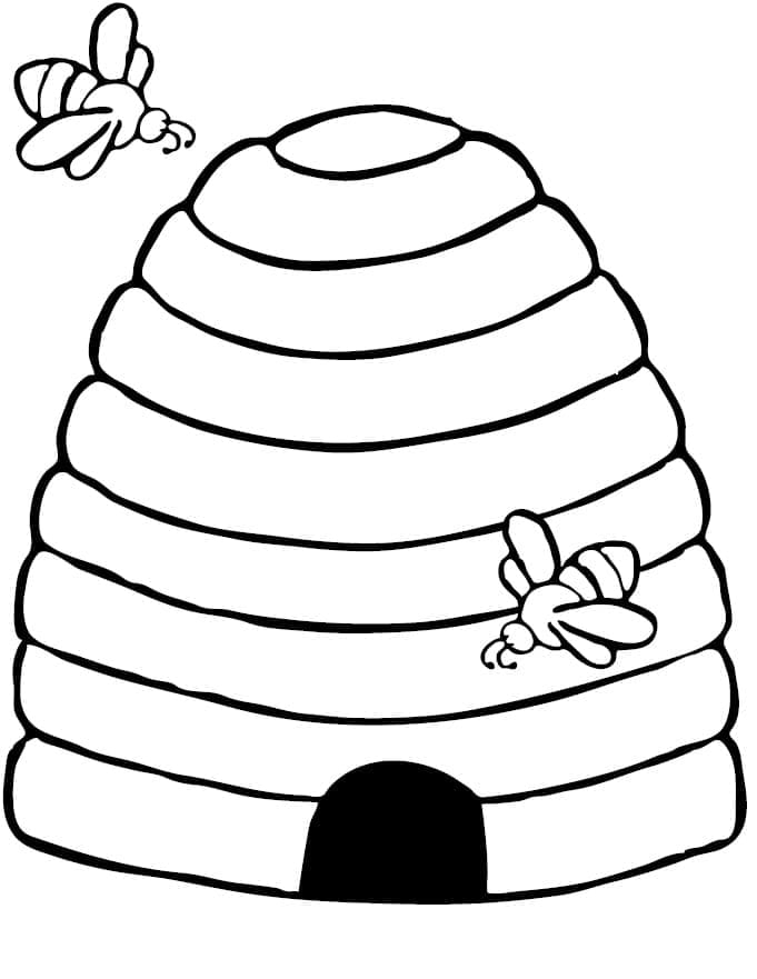 A Simple Beehive Coloring Game A Simple Beehive