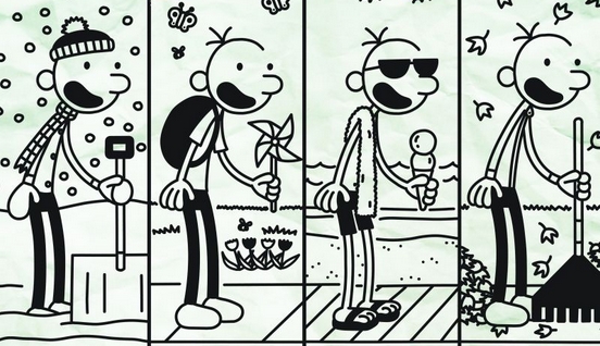 Wimpy Kid With Scenery