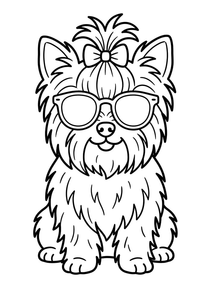 A Yorkie dog