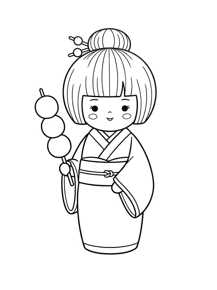 A cute Koneshi Doll