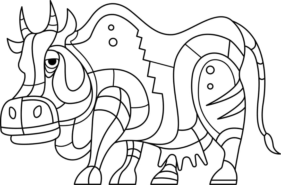 Abstract Cow Coloring Game Abstract Cow