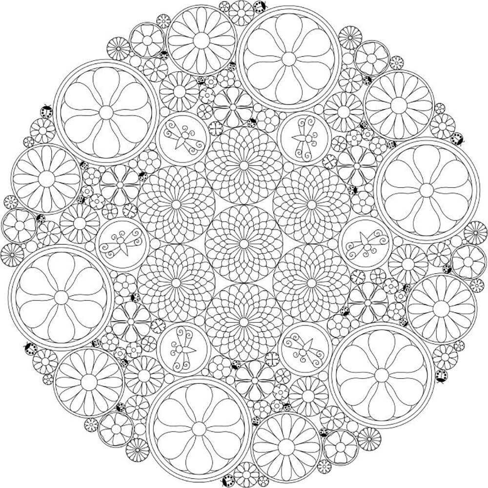 Abstract Intricate Flower