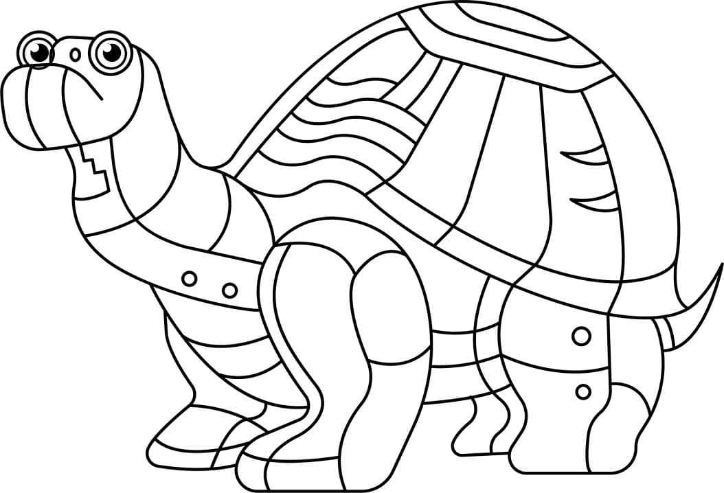 Abstract Turtle Coloring Game Abstract Turtle
