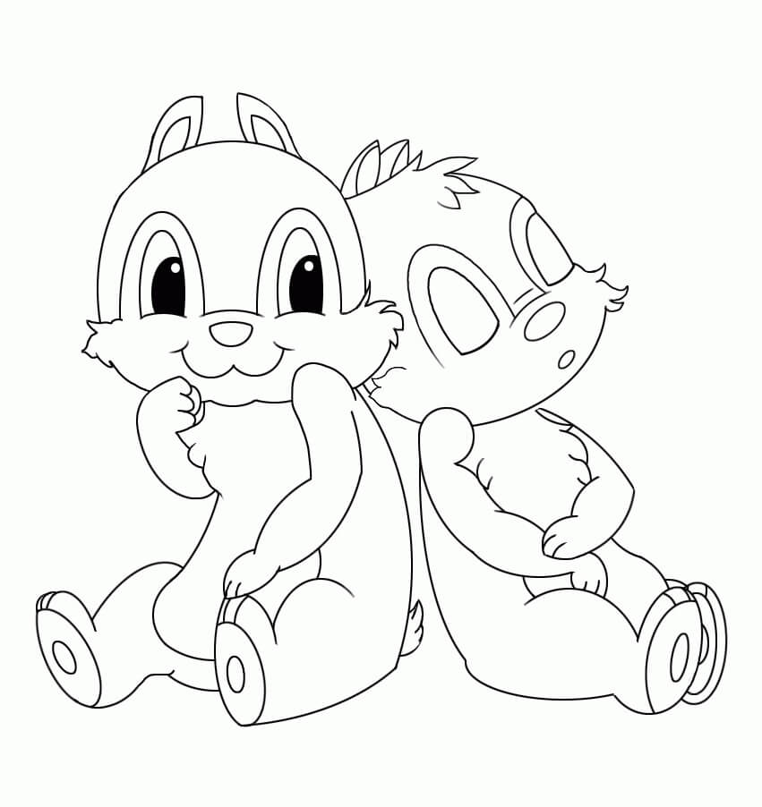 Adorable Chip and Dale