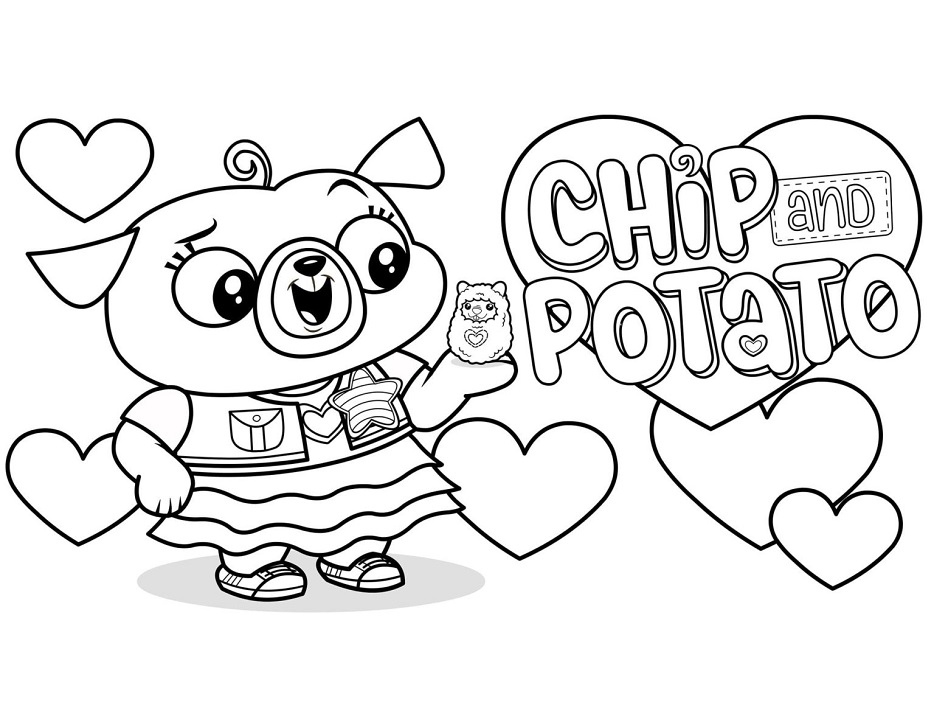Adorable Chip and Potato Coloring Game Adorable Chip and Potato