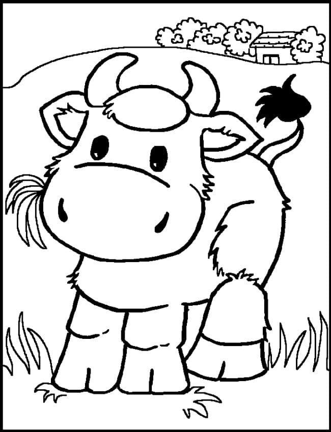 Adorable Cow Coloring Game Adorable Cow