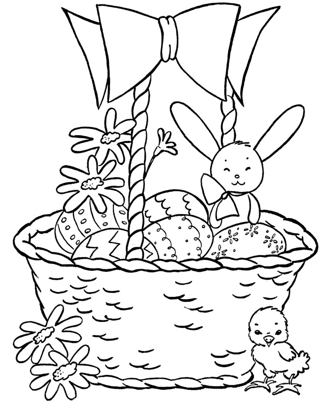Adorable Easter Basket 1 Coloring Game Adorable Easter Basket 1