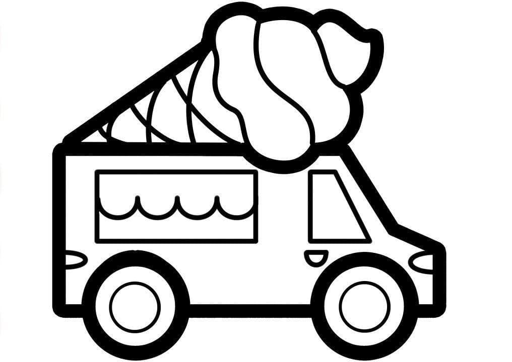 Adorable Ice Cream Truck Coloring Game Adorable Ice Cream Truck