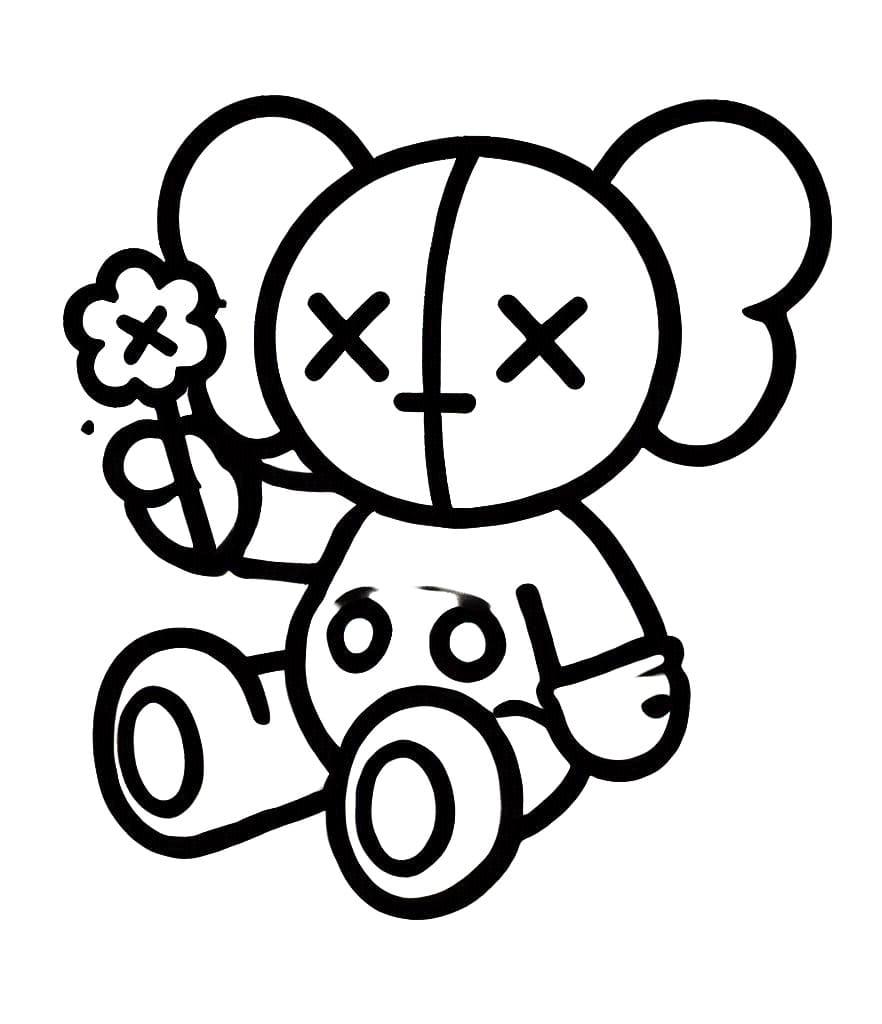 Adorable Kaws Coloring Game Adorable Kaws