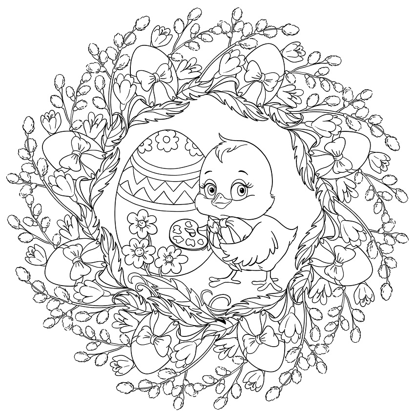 Adorable Mandala Easter Coloring Game Adorable Mandala Easter