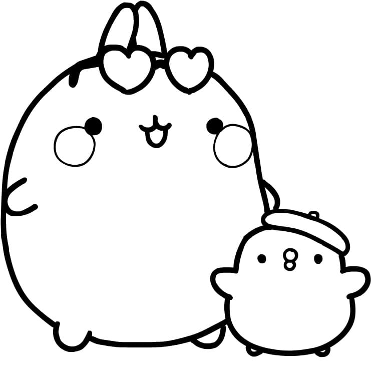 Adorable Molang and Piu-Piu